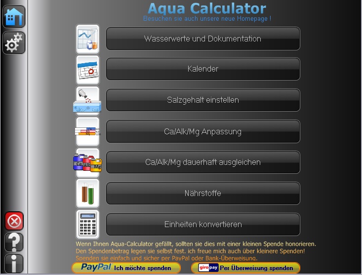 Ohne 'Aqua Calculator' läuft bei mir  gar nichts